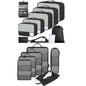 BAGAIL 9 Set Packing Cubes and 6 Set Ultralight Compression Packing Cubes