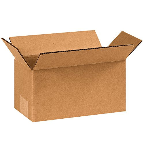 TAPE LOGIC 8x4x4 Long Corrugated Boxes, Long, 8L x 4W x 4H, Pack of 25 | Shipping, Packaging, Moving, Storage Box for Home or Business, Strong Wholesale Bulk Boxes - size: 8" x 4" x 4"