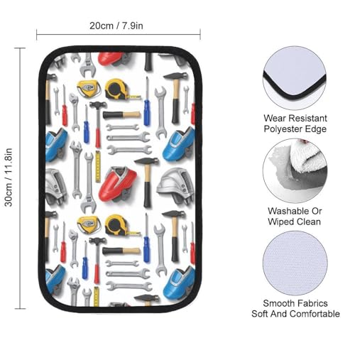 Four Seasons Universal Armrest Box Mat Occupation Tool Art, Waterproof Cover Center Console Mat for Car, SUVs, Truck - color: Picture (75)