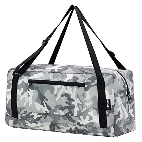 HOLYLUCK Foldable Travel Duffel Bag For Women & Men Luggage Great for Gym (arctic camo) - color: Arctic Camo, size: 30L