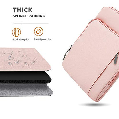 MoKo 9-11 Inch Tablet Sleeve Bag Carrying Case with Storage Pockets Fits New 11-inch iPad Air M4 2026/iPad Pro M5, iPad Pro/A16 11, iPad Air 5/4th 10.9, iPad 9/8th 10.2, Tab S8/S9 11, Pink - color: Pink, size: 9-11 Inch