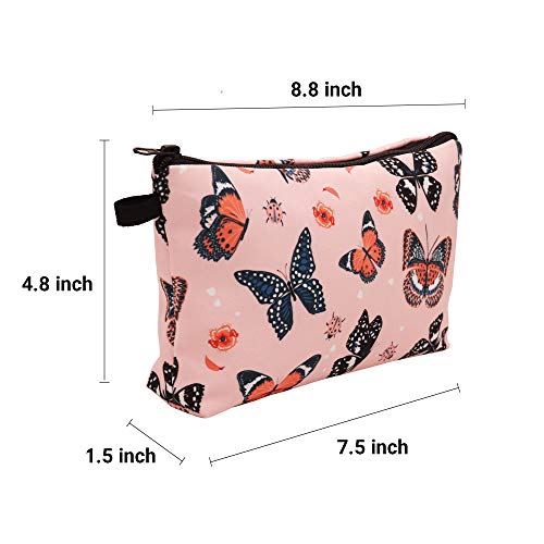 Cute Travel Makeup Bag Cosmetic Bag Small Pouch Gift for Women (Butterfly) - color: Butterfly