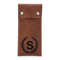 Personalized Custom Genuine Leather Watch Case,Simple Watch Bracelet Storage Bag,Portable Travel Watch Pouch (01 Brown) - color: 01 Brown