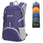 ZOMAKE Lightweight Packable Backpack 35L, Light Foldable Backpacks Water Resistant Collapsible Hiking Bag, Compact Folding Day Pack for Travel Camping(Purple) - color: Purple