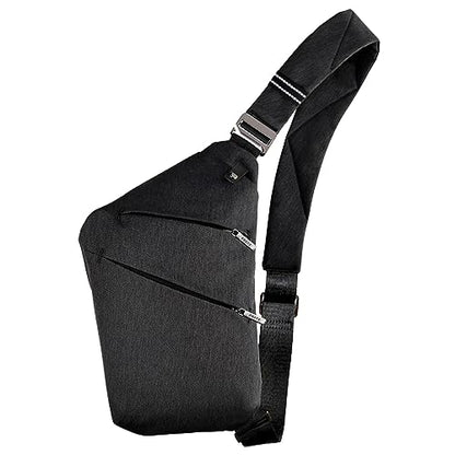 VADOO Sling Bag - Anti-theft Crossbody Shoulder Bag for Men and Women - color: Black