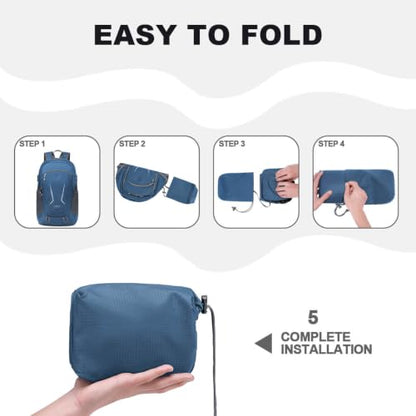 MIYCOO Backpack - Ultra Lightweight Packable Backpack for Travel Camping, Hiking Back Pack Waterproof Foldable Daypack for Men Women Blue - color: Blue