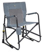 GCI Outdoor Freestyle Rocker Camping Chair | Portable Folding Rocking Chair with Solid, Durable Armrests, Drink Holder & Comfortable Backrest — Grey - color: Grey, style: Freestyle Rocker