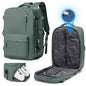 Vacuum Seal Travel Backpack Built-in Pump,Air Compression System Vacuum Vacpack Backpack Travel Bag for Women Men Carry On Suitcase Luggage Laptop Airlines Approved Daypack Space Saver Bags Dark Green - color: A3-dark Green