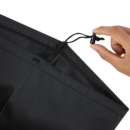 PALTERWEAR Drawstring Bag with Toggle - Nylon Cinch and Ditty Sturdy Organization Pouch Six-Pack (Red, 10 x 15 Inch, Set of 6) - color: Black, size: 10 x 15 Inch
