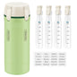 4 in 1 Travel Dispenser Bottle, 30ML/Pack Squeeze Bottles, Portable Refillable Containers for Toiletries/Shampoo/Conditioner/Shower Gel (Green) - color: Green
