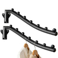 2pcs Swing Clothes Hanger Rack,Wall Mounted Clothes Rack,Heavy Duty Drying Rack,Clothes Hanger Organizer with Swing Arm Holder for Bathroom,Bedroom,Laundry Room,Swimming Pool
