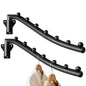 2pcs Swing Clothes Hanger Rack,Wall Mounted Clothes Rack,Heavy Duty Drying Rack,Clothes Hanger Organizer with Swing Arm Holder for Bathroom,Bedroom,Laundry Room,Swimming Pool