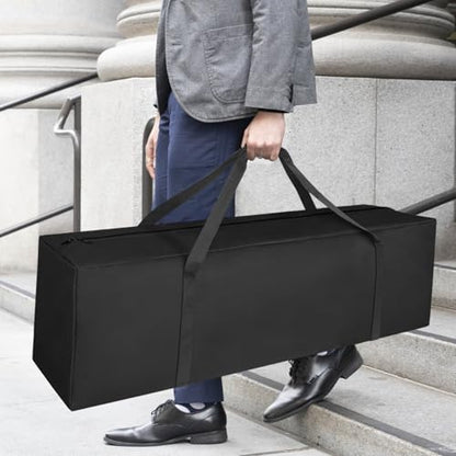 COOLBEBE 52" Sports Duffle Bag - 160L Extra Large Travel Duffel Luggage Bag with Upgrade 2-way Lockable Zippers, Sturdy & Water Resistant Long Duffle Bag for Camping Moving (Black 52inch) - size: 52" x 12" x 16"
