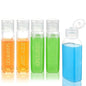 Cosywell Travel Bottles for Toiletries Plastic Squeeze Bottles 5pcs 2 oz TSA Approved Travel Size Containers Refillable Cosmetic Containers Kit Leak proof Shampoo Conditioner Travel Essentials - color: G-2oz-Clear-3label2blank