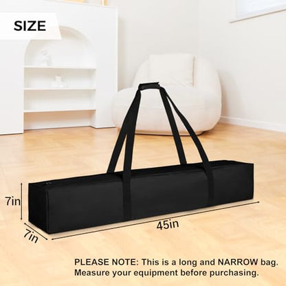 COOLBEBE 45 Inch Tripod Carrying Case - 45x7x7 Inch Storage Bag for Light Stands, Fishing Rods, Tent Poles, and Camera Gear, Water Resistant, Black - size: 45"x 7"x 7"