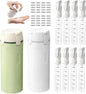 Travel Dispenser Set, 4 Pack 30ml Leak Proof Portable Bottles for Shampoo, Lotion, Conditioner, Cream, with Label Stickers (1, Green.White) - color: Green.White