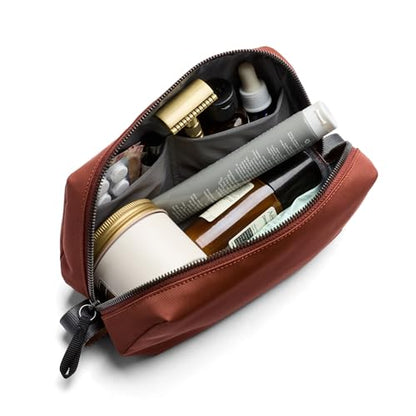 Bellroy Toiletry Kit (Unisex Toiletry Bag, Zipper Closure, Water-Resistant Lining, Toothbrush Sleeve with Magnetic Closure, Internal Mesh Pocket Organization) -Bronze - color: Clay