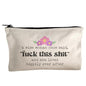 Moonlight Makers, A Wise Woman Once Said, Funny Canvas Makeup Bag, Pencil Pouch, Cute Travel Accessories for Women, 100% Cotton Cosmetic & Toiletry Bags - style: A Wise Woman Once Said