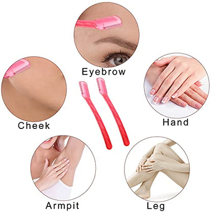 Real Perfection Makeup Brush Set 16 Pcs with 1 Eyebrow Razor Premium Synthetic Foundation Powder Concealers Eyeshadow Blush Makeup Brushes Make up Brushes Kit (Pink) - color: Pink