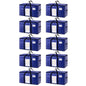TAILI 10 Pack Dark Blue Extra Large Moving Bags, Heavy Duty Totes with Visible Window, Wrap Around Handles, Great for Space-Saving - color: Dark Blue, size: 10 Large