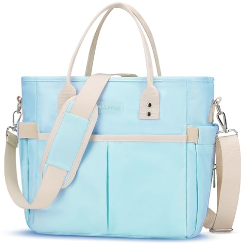 MAXTOP Lunch Bag Women for Work Insulated Thermal Lunch Box with Wide-Open Pocket Reusable Leakproof Cooler Bags with Removable Shoulder Strap for Teacher Nurse Office Picnic Travel Blue - color: Blue, size: Large