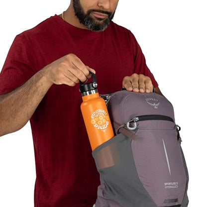 Osprey Sportlite Lightweight Hiking Backpack with Hydraulics Reservoir for Men & Women - Everyday Hydration Travel Bag - color: Graphite Purple, style: 15l