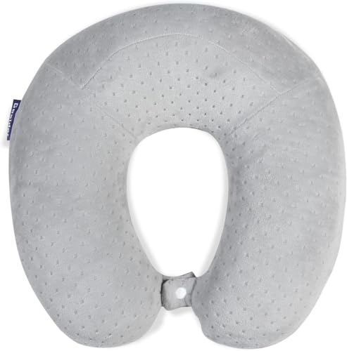 Travel Pillow Neck Pillows for Sleeping Travel Grey Memory Foam U Shape Airplane Pillow for Head and Neck Support Portable Travel Pillow for Traveling Car Home Office
