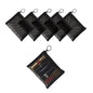 Patu Mini Zipper Mesh Bags, 4" x 5", Size S / A7, 5 Pieces, Beauty Makeup Lipstick Cosmetic Accessories Organizer, Small Travel Kit Storage Pouch, Black - size: S A7, Mini (4" x 5", 5 pcs)