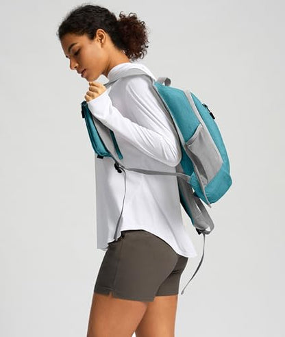 Uselike 10L Small Hiking Backpack Travel Daypack Lightweight Packable Back Pack for Women Men(Teal Blue) - color: Teal Blue
