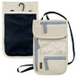 Travel Neck Wallet, RFID Blocking Passport Holder with Adjustable Neck Strap for Men and Women to Keep Cash, Credit Cards and Travel Documents Safe - Beige - color: Beige
