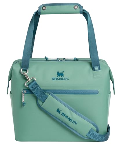 Stanley All Day Julienne Soft Cooler Bag and Lunch Box | Insulated Travel Bag with Zipper | BPA-Free - color: Spring Green, style: Midi