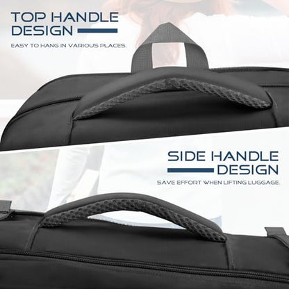 Travel Backpack, Extra Large Travel Backpack, TSA 18.4 inch Laptop Bag Flight Approved, Lightweight Business Luggage Bag, Gifts for Men Women, Black - color: Black, size: XX-Large