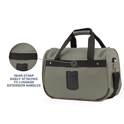 Travelpro Maxlite 5 Softside Lightweight Underseat Carry-On Travel Tote, Overnight Weekender Bag - color: Slate Green