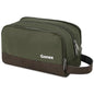 Gonex Travel Toiletry Bag Nylon, Toiletries Kit Shaving Bag Toiletry Organizer Olive & Brown - color: Olive & Brown