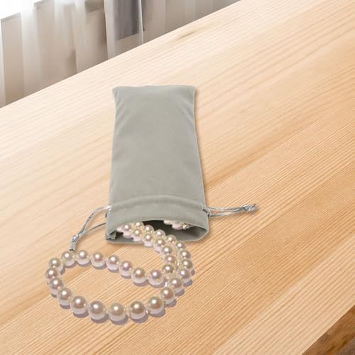 Multiuse Drawstring Bag Scratchproof and Jewelry Storage Pocket for Travel Home Small Item Storage