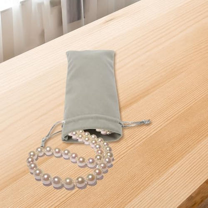 Multiuse Drawstring Bag Scratchproof and Jewelry Storage Pocket for Travel Home Small Item Storage