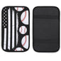 Auto Center Console Armrest Cover Baseball American Flag, Universal Soft Comfort Handrail Box Cushion for Car, Suitable for Most Vehicles - color: Picture (62)