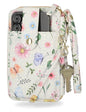 Mundi Jacqui RFID Crossbody Wallet for Women, Vegan Leather Small Travel Handbag with Phone Holder, Compact Organizer with Card Slots and Adjustable Strap, Vacation Purse in - color: Bridgehampton Garden