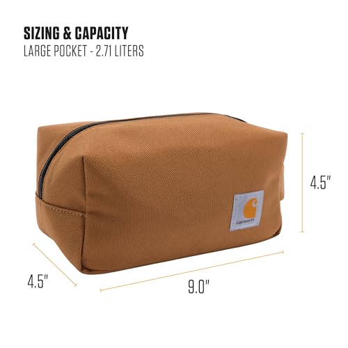 Carhartt Durable Travel Kit, Organize Essentials W/the Water Resistance Toiletry Bag, Industry Red - color: Industry Red