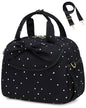 Bluboon Lunch Box for Women, Large Insulated Lunch Bag with Shoulder Strap, Adult Lunch Tote Teacher Nurse, Bow Lunch Cooler Gifts for Work Picnic Travel, Black (Black White Dots) - color: Black White Dots