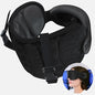 SARISUN Travel Pillows for Airplanes, 360° Stable Support Airplane Pillow with 3D Eye Mask, Headrest Pillow for Long Flight Road Trip Sleep, Stop Bobblehead Travel Essential, Black - color: Black