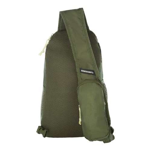 Eddie Bauer Stowaway Packable Sling Bag | Travel | Outdoor | Lightweight | Compact | Ripstop Nylon, Irish Green-10L - color: Irish Green