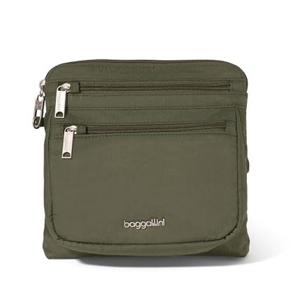 Baggallini Securtex Anti-Theft Crossbody - color: Thyme