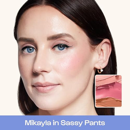 Alleyoop Stack The Odds – All-in-One Cream Makeup Palette with Blush, Contour, Bronzer & Highlighter, Stackable Face Palette for Natural Color, Easy Touch-Ups & Travel Makeup Convenience, Sassy Pants - color: Sassy Pants
