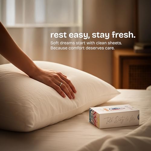 QLEAN Laundry Detergent Sheets – Travel-Friendly, HE & Standard Washer Safe, Liquidless Laundry Soaps, Quick-Dissolving Formula, Skin-Friendly (120 Loads, Sweet Summer Love)