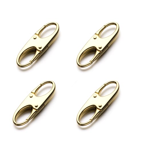 Zpsolution Zipper Clips Anti Theft - Securing Pulls Closed - Zipper Locks Anti Theft (4 Gold) - color: 4 Gold