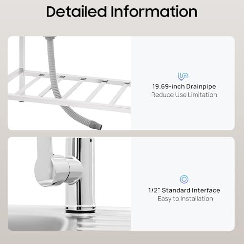 Outdoor Utility Sink,Free Standing Stainless Steel Laundry Tub, Single Bowl Portable Washing Hand Basin Station,with Cleaning Table&Storage Shelves for Garage, Restaurant, Kitchen,Camping, Backyard