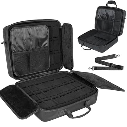 42 slots watch storage box, portable hard watch travel box, watch storage display storage box, padded watch portable box for watches - size: 42 Slots