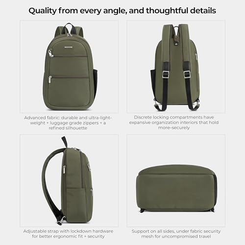 Travelon Anti-Theft Classic Convertible Sling Backpack - color: Olive