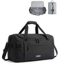 BAGSMART Travel Duffel Bags with Dividers, 32L Gym Duffle Bag with Laptop Compartment, Carry On Weekender Overnight Bag, Shoe Bag, PVC Wet Pocket, Black - color: Black